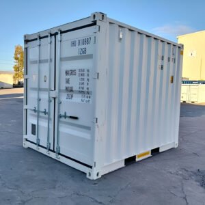 10Ft X 8Ft Shipping Container (One Trip) – White