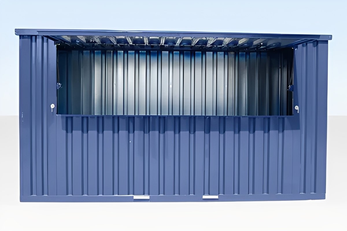 4M X 4.2M Side Linked Flat Pack Container Bundle (Galvanized)