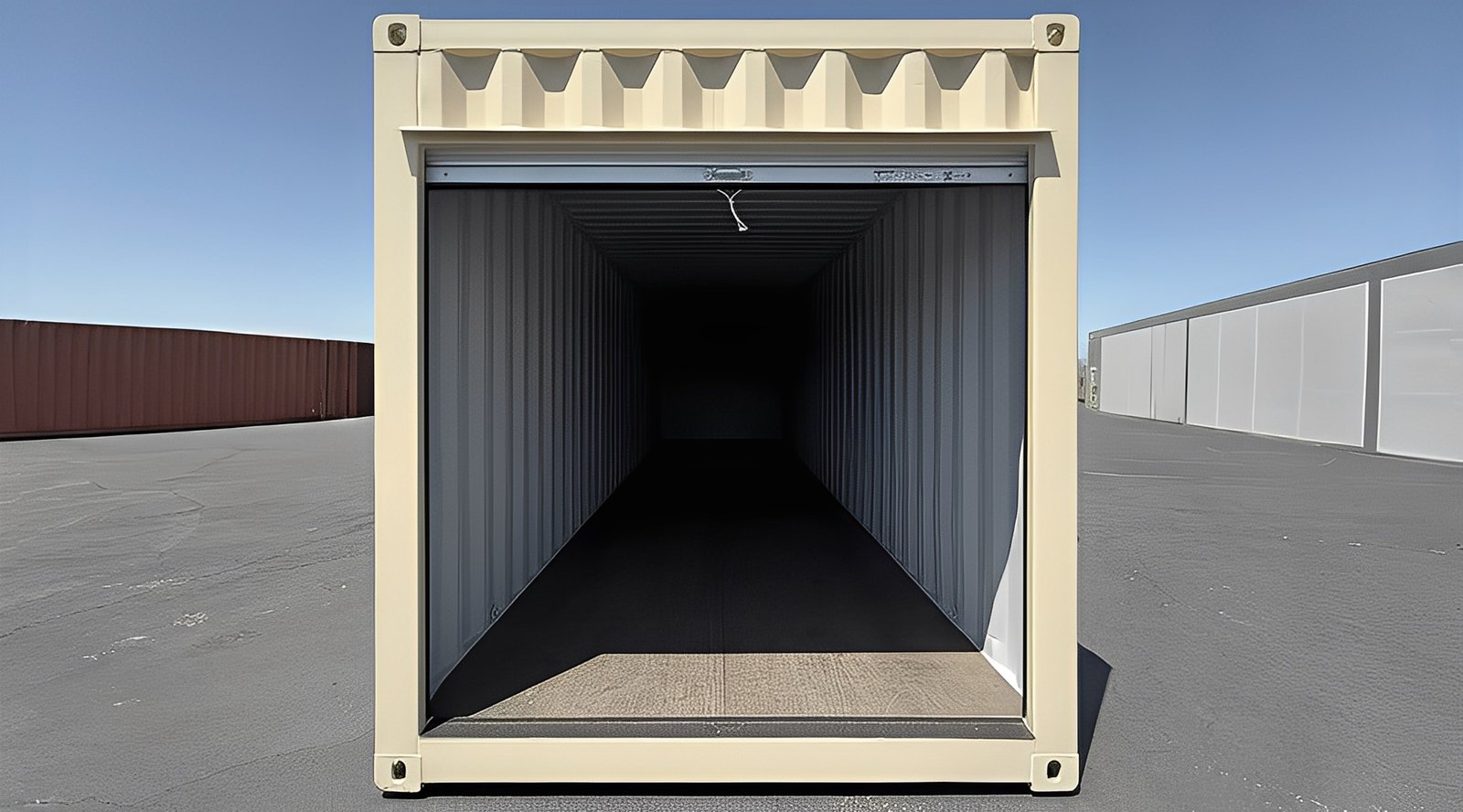 30ft Refurbished Shipping Container with Roll-Up Door - Image 3