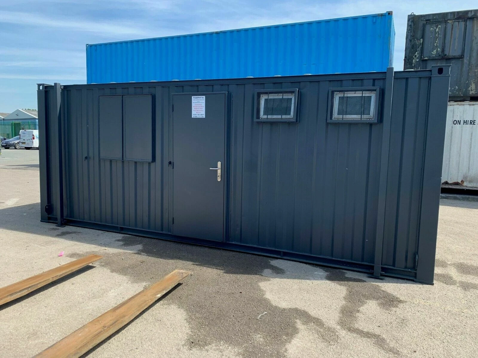 6 Steel Toilet Cabin 24Ft x 9Ft - Image 2